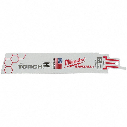 Milwaukee Tool 48-00-5786 Reciprocating Saw Blade 6" Long, Bi-Metal