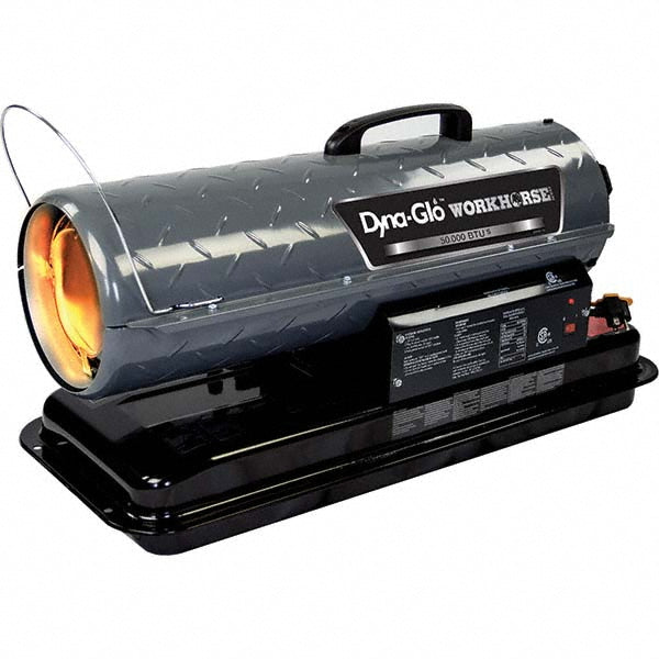 GHP GROUP KFA50WH 50,000 BTU Diesel/Kerosene/JP-8/Jet A Forced Air Heater with Thermostat