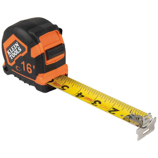 Klein Tools 9216 Tape Measure 16' Long, 1-7/8" Width, Yellow Blade