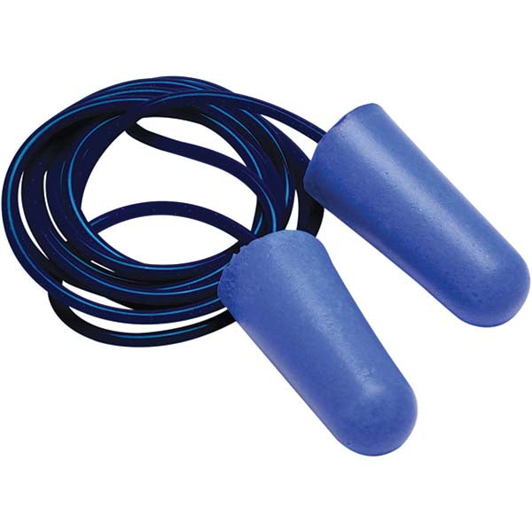 PYRAMEX DPD1001MS Earplugs Foam, Tapered Flare, No Roll, Corded