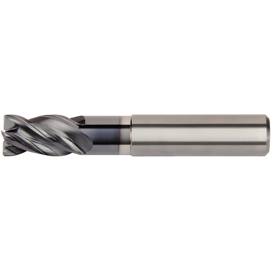 Kennametal 6767962 Corner Chamfer End Mill 3.5 mm Dia, 10 mm LOC, 4 Flutes, 0.1 mm Chamfer Width, Solid Carbide