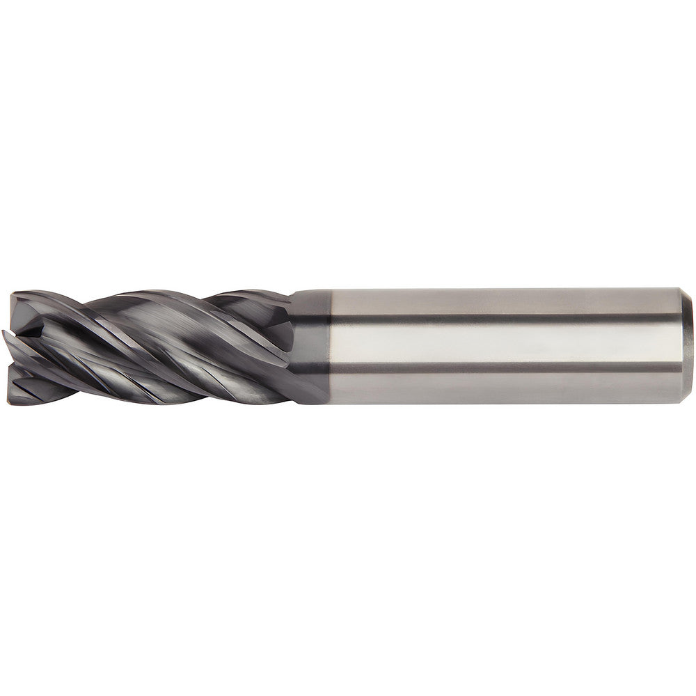 Kennametal 6676390 Corner Radius End Mill 3/8" Dia, 1-1/2" LOC, 0.015" Radius, 4 Flutes, Solid Carbide