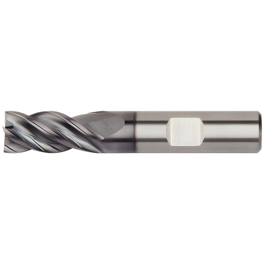 Kennametal 6676504 Corner Radius End Mill 1/2" Dia, 1-1/4" LOC, 0.06" Radius, 4 Flutes, Solid Carbide